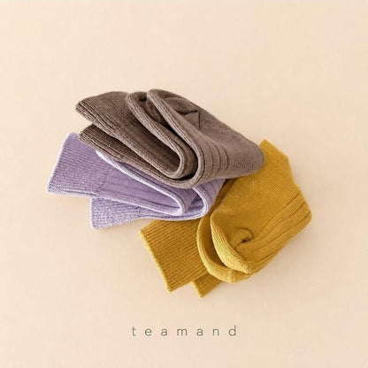 Ribbed Socks Mocha Set [teamand]（2026AW） 9
