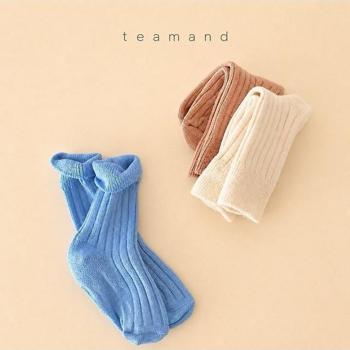 Ribbed Socks Cream Cheese Set [teamand]（2026AW） 5