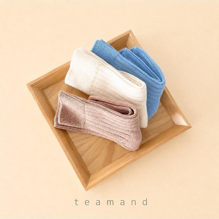 Ribbed Socks Cream Cheese Set [teamand]（2026AW） 9