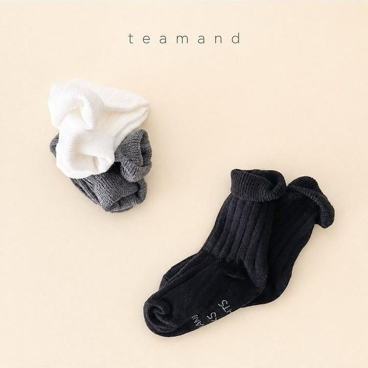 Ribbed Socks Plain Set [teamand]（2026AW） 5