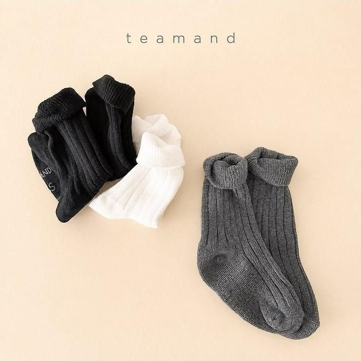 Ribbed Socks Plain Set [teamand]（2026AW） 6