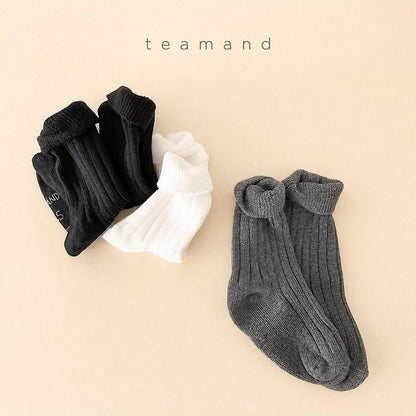 Ribbed Socks Plain Set [teamand]（2026AW） 6