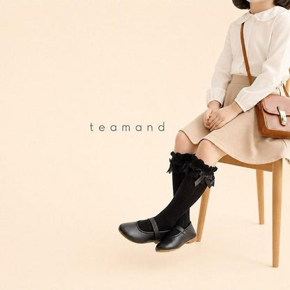 Double-Layer Lace Knee Socks [teamand]（2026AW） 6