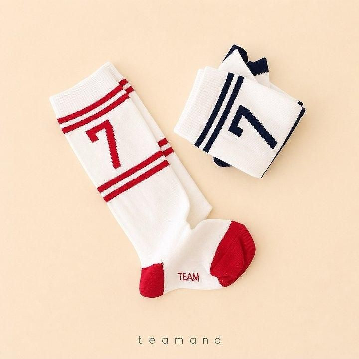 Number Knee Socks Set (Ivory Set) [teamand]（2026AW） 2
