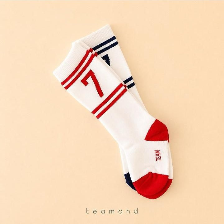 Number Knee Socks Set (Ivory Set) [teamand]（2026AW） 4