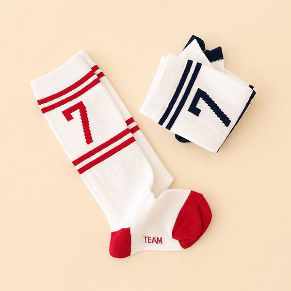 Number Knee Socks Set (Ivory Set) [teamand]（2026AW） 1
