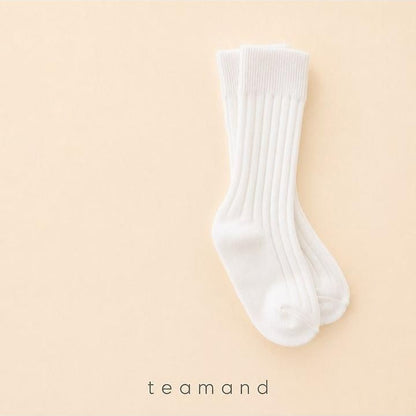 Plain Ribbed Knee Socks [teamand]（2026AW） 4
