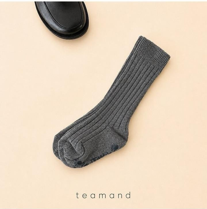 Plain Ribbed Knee Socks [teamand]（2026AW） 5