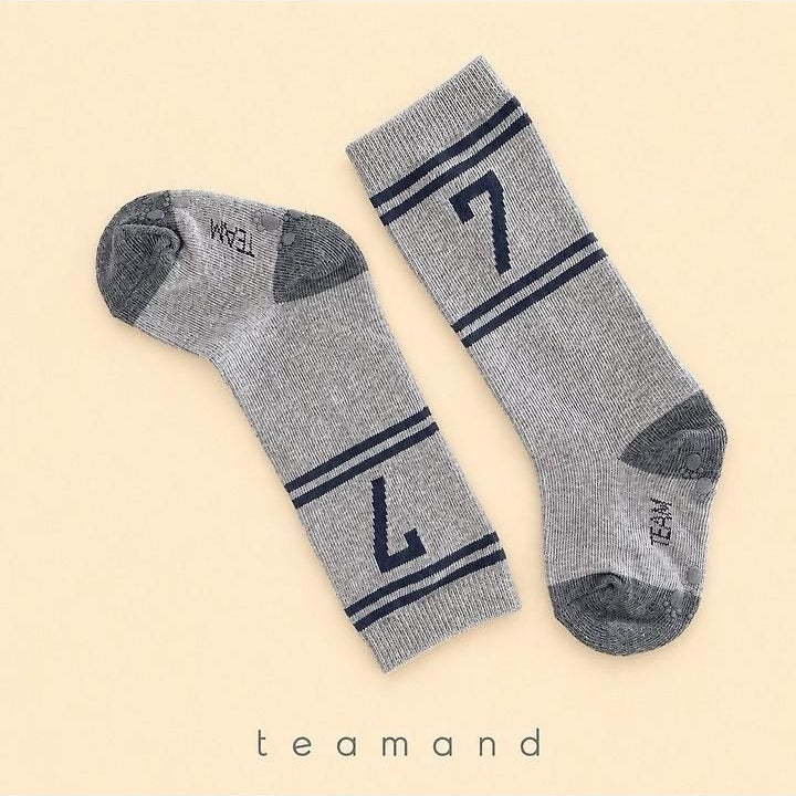 Number Knee Socks Set (Gray Black Set) [teamand]（2026AW） 5