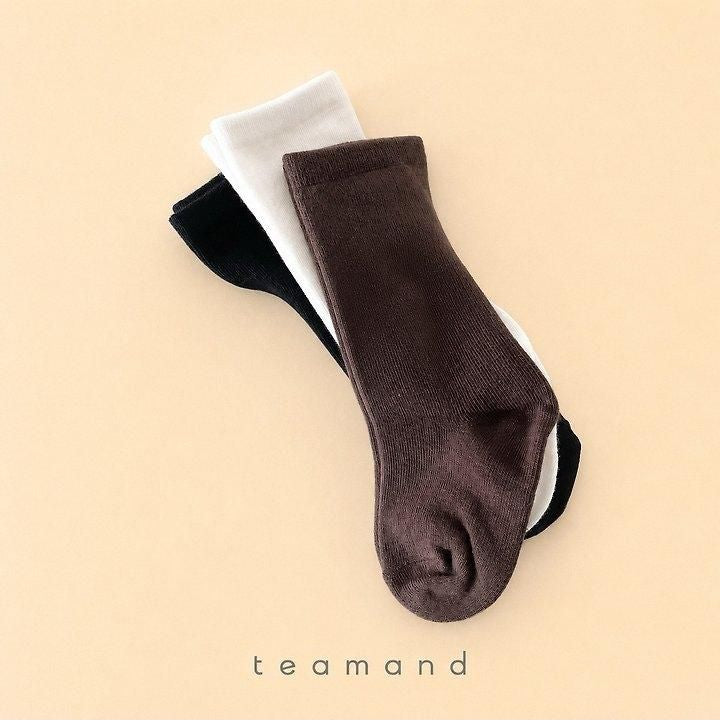 Plain Knee Socks Set [teamand]（2026AW） 2