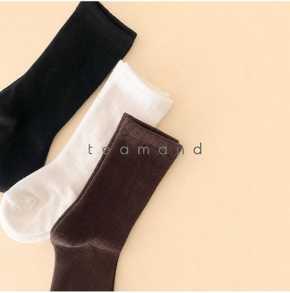 Plain Knee Socks Set [teamand]（2026AW） 4