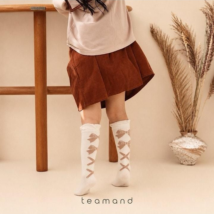 Ballet Ribbon Knee Socks Set [teamand]（2026AW） 6