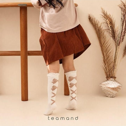 Ballet Ribbon Knee Socks Set [teamand]（2026AW） 6