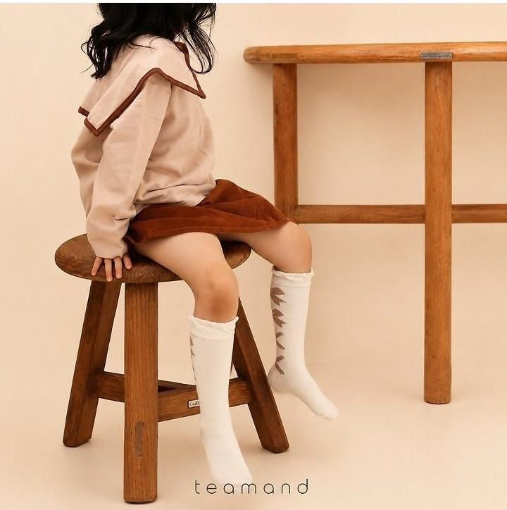 Ballet Ribbon Knee Socks Set [teamand]（2026AW） 8