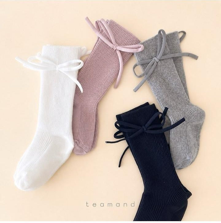 Bonbon Ribbon Knee Socks [teamand]（2026AW） 3