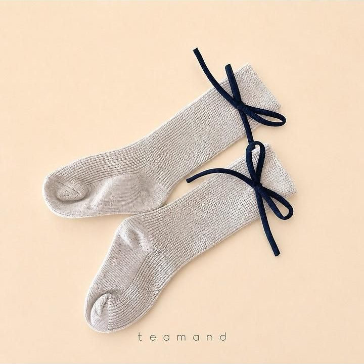 Bonbon Ribbon Knee Socks [teamand]（2026AW） 4