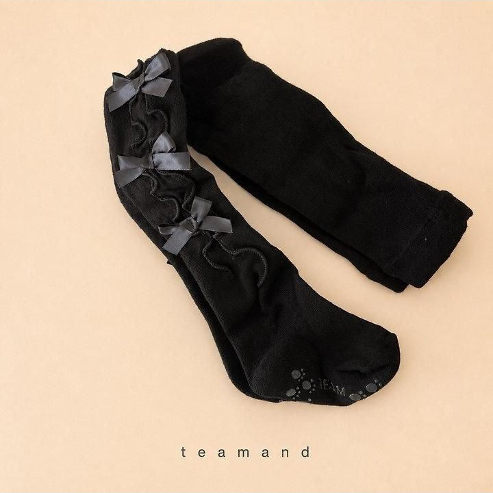 Ribbon Tights (Navy, No 7-8y) [teamand]（2026AW） 6