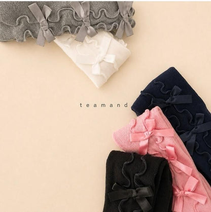Ribbon Tights (Navy, No 7-8y) [teamand]（2026AW） 8