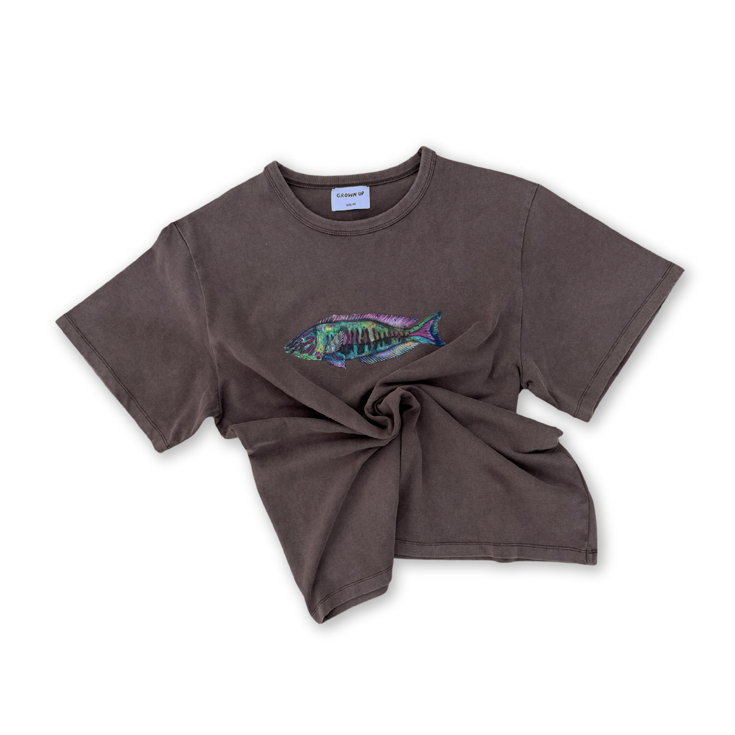 Ladies Parrot Fish Tee - Dune [GROWN](26SS)drop1 1
