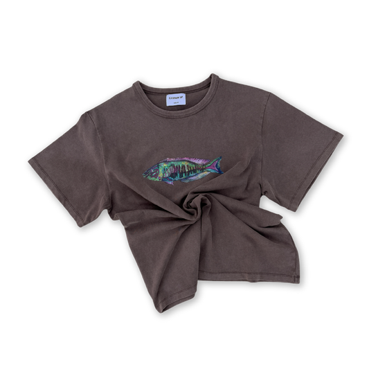 Ladies Parrot Fish Tee - Dune [GROWN](26SS)drop1 1