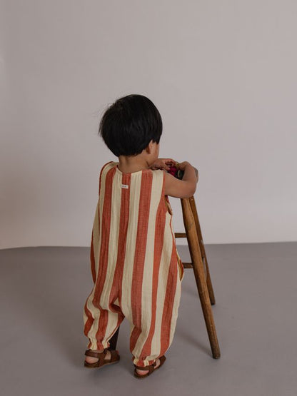Tomato Stripes Jumpsuit [organic zoo] (26SS)