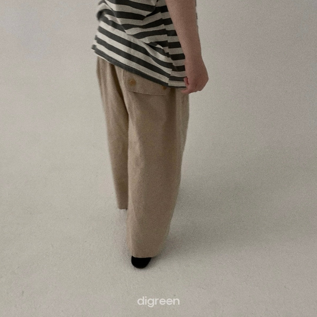 linen darong pants [digreen]
