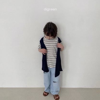 ice cutting denim pants / light blue [digreen]