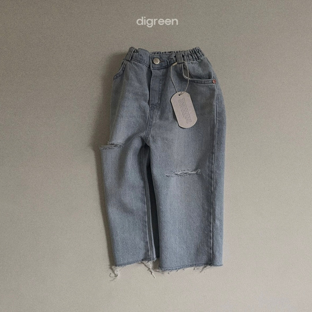 ice cutting denim pants / light blue [digreen]