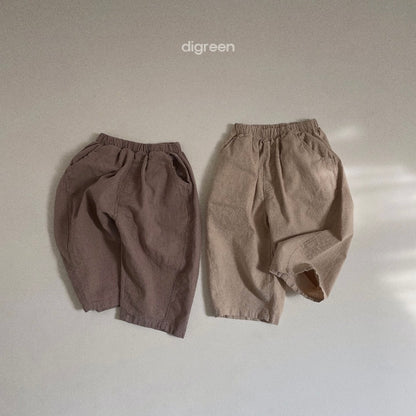 linen darong pants [digreen]