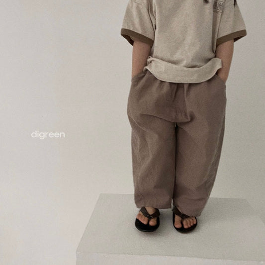 linen darong pants [digreen]