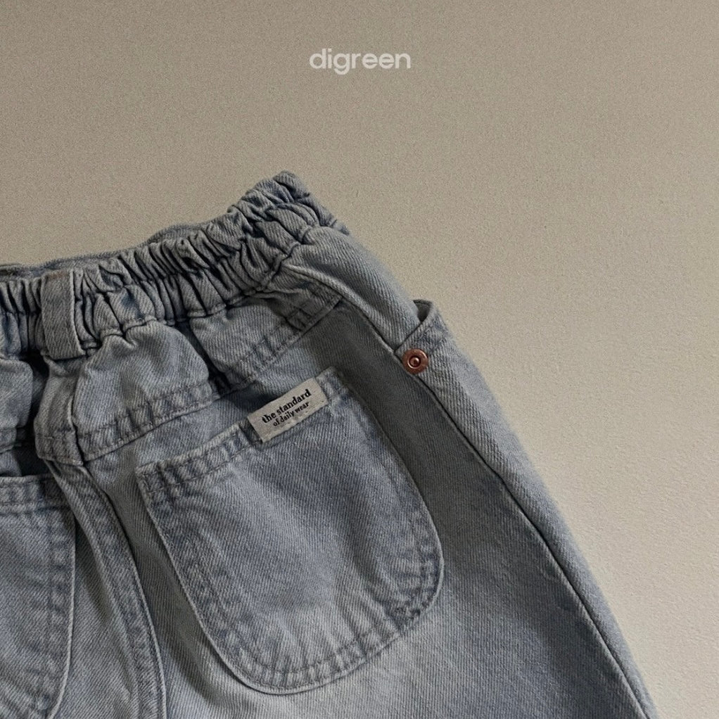 ice cutting denim pants / light blue [digreen]