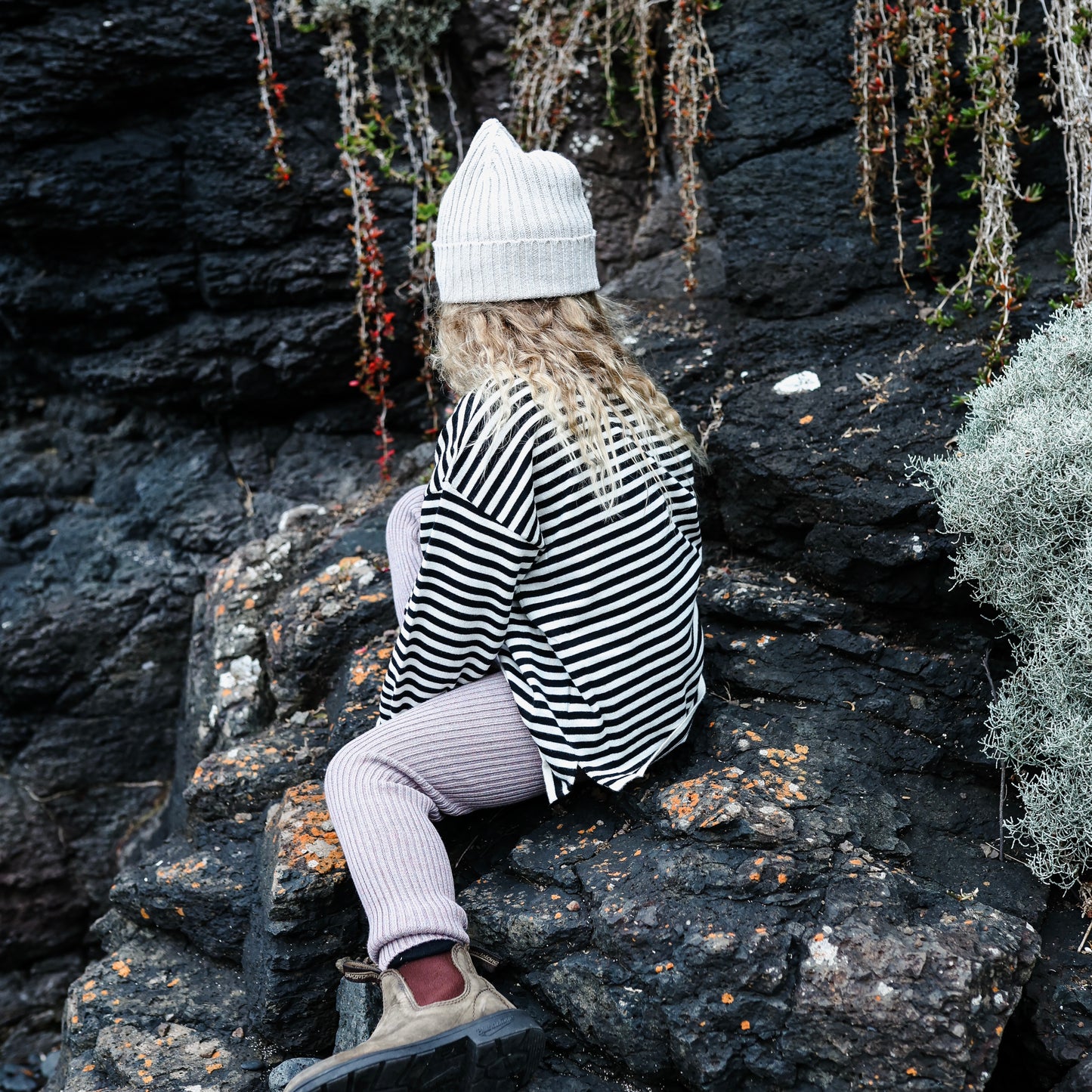 Organic Long Sleeve Top - Stripe [GROWN]
