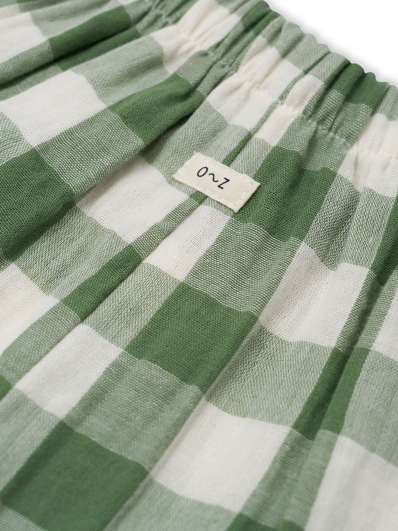 Dill Gingham Frill Culottes [organic zoo] (26SS)