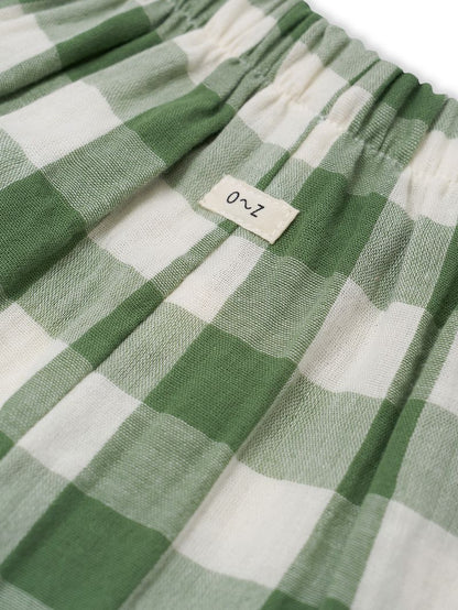 Dill Gingham Frill Culottes [organic zoo] (26SS)