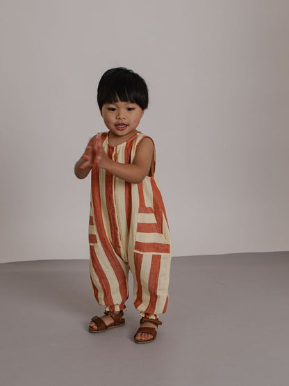 Tomato Stripes Jumpsuit [organic zoo] (26SS)