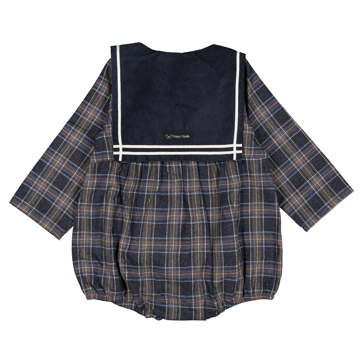 Romper BAC - blue tartan [Maison Marelle](26FW)drop1 13