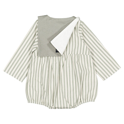 Romper BAC - sauge stripes [Maison Marelle](26FW)drop1 1
