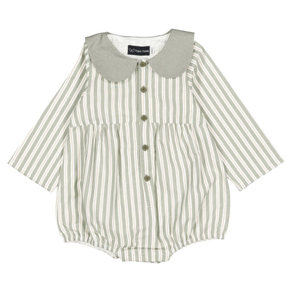 Romper BAC - sauge stripes [Maison Marelle](26FW)drop1 4