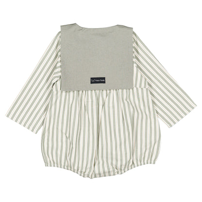 Romper BAC - sauge stripes [Maison Marelle](26FW)drop1 5