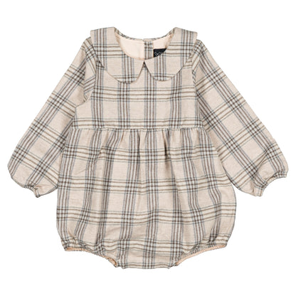 Romper BASILE - beige tartan [Maison Marelle](26FW)drop1 6
