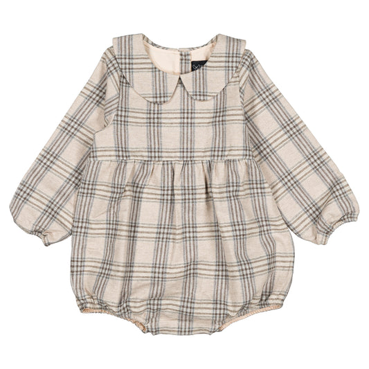 Romper BASILE - beige tartan [Maison Marelle](26FW)drop1 6