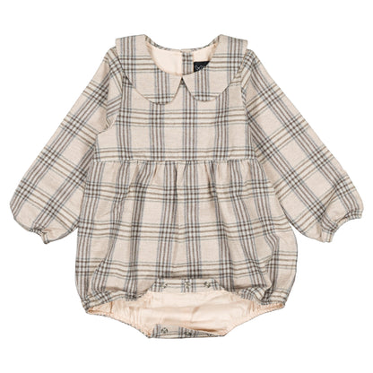 Romper BASILE - beige tartan [Maison Marelle](26FW)drop1 7