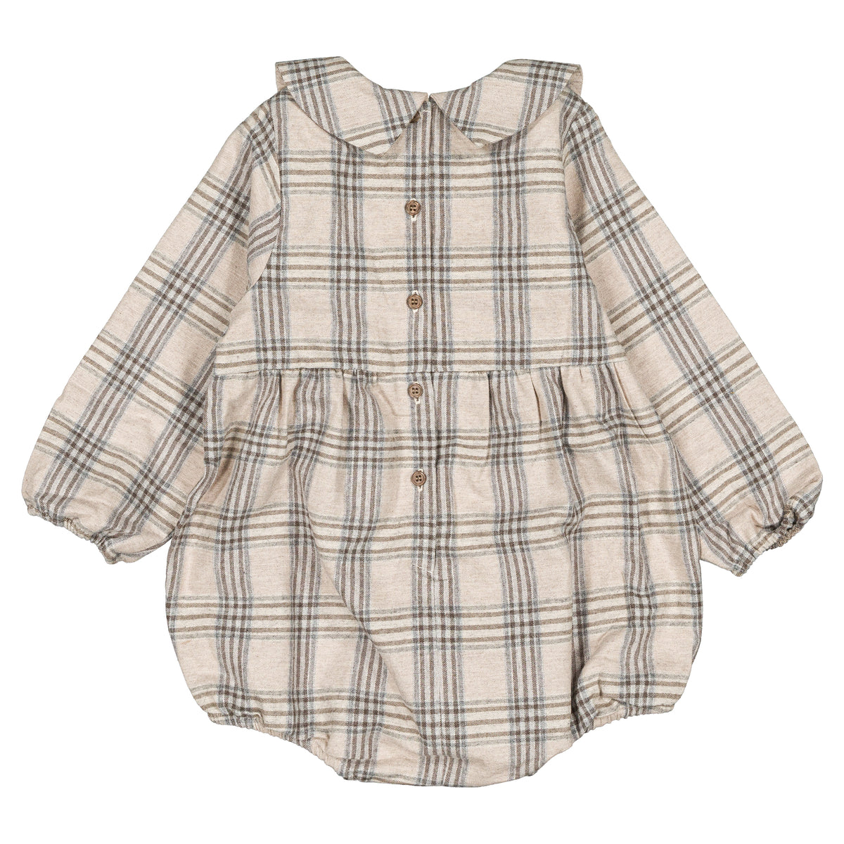 Romper BASILE - beige tartan [Maison Marelle](26FW)drop1 8