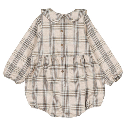 Romper BASILE - beige tartan [Maison Marelle](26FW)drop1 8