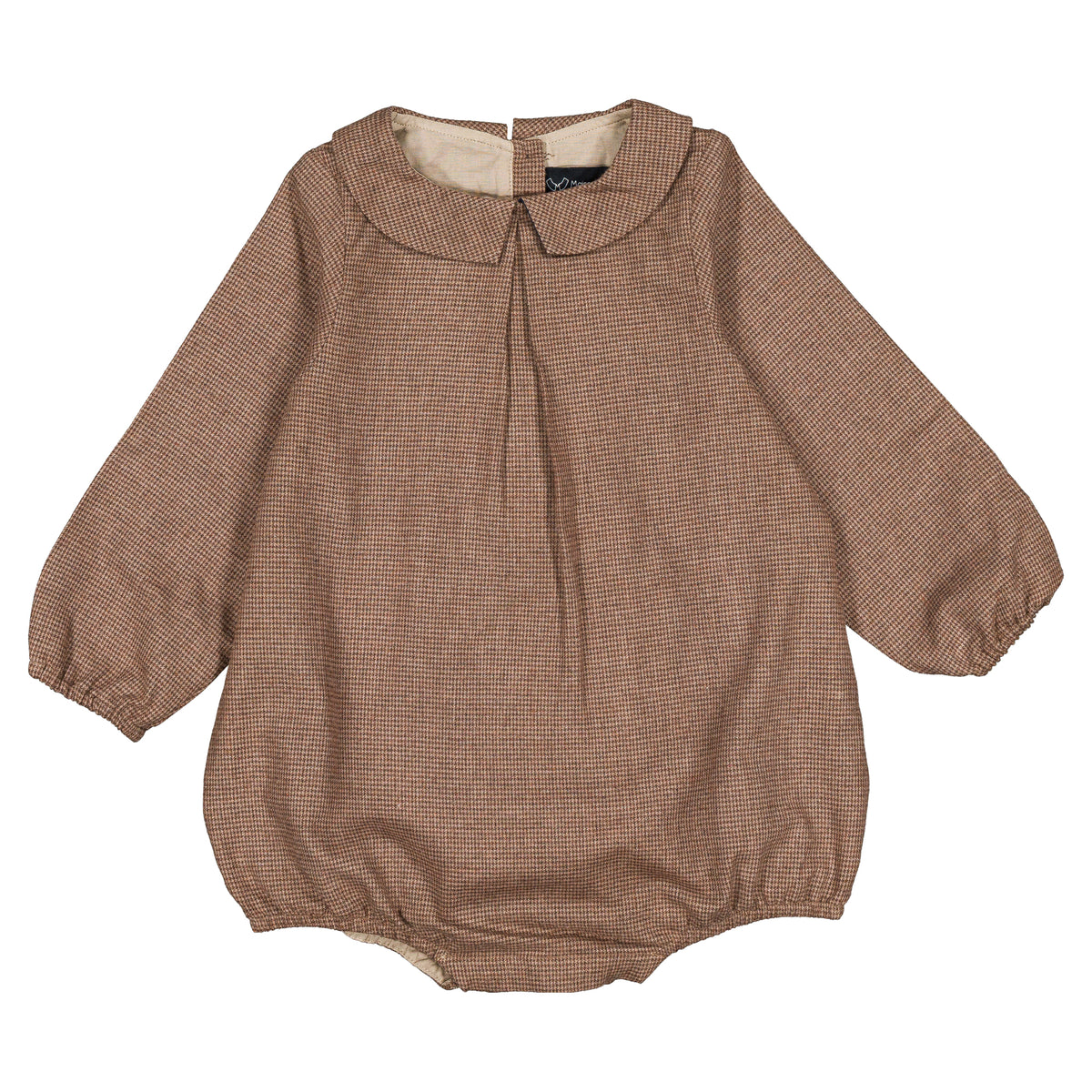 Romper BATIGNOLLES - brown houndstooth [Maison Marelle](26FW)drop1 5