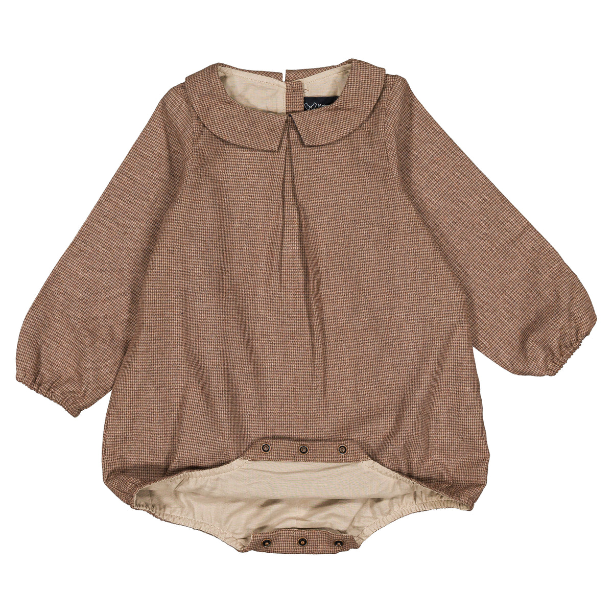 Romper BATIGNOLLES - brown houndstooth [Maison Marelle](26FW)drop1 6