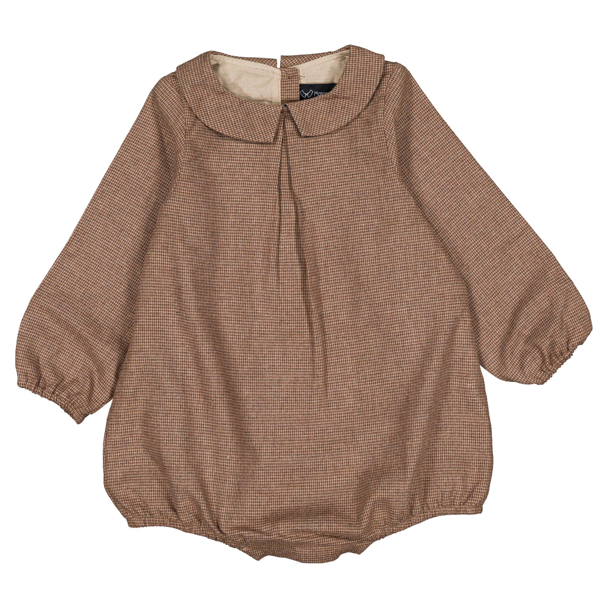 Romper BATIGNOLLES - brown houndstooth [Maison Marelle](26FW)drop1 7