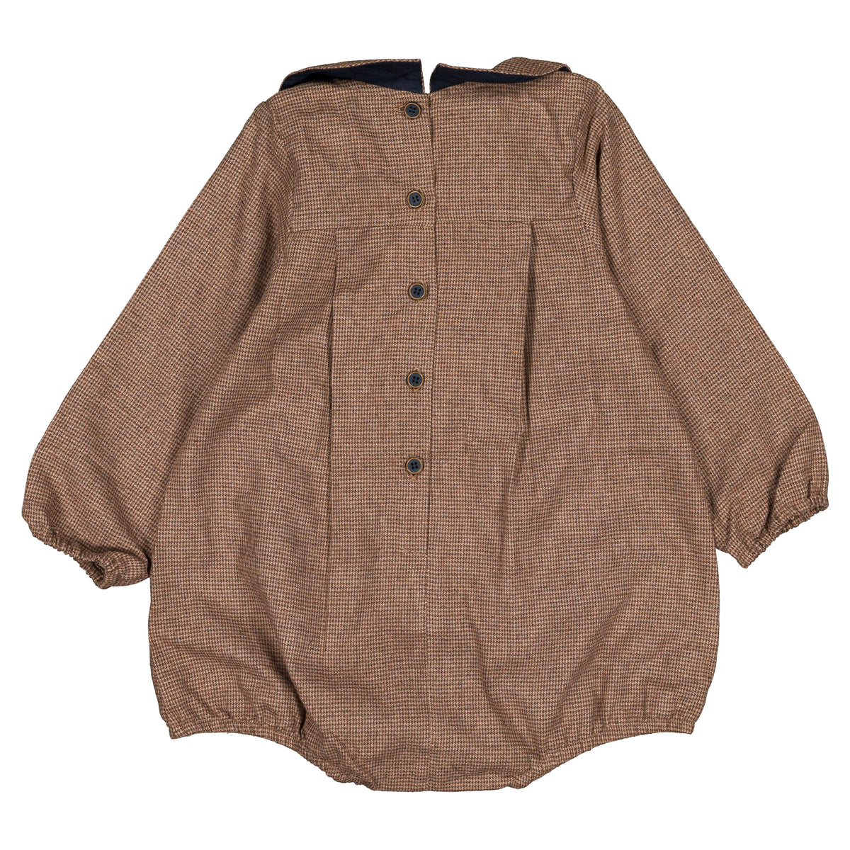 Romper BATIGNOLLES - brown houndstooth [Maison Marelle](26FW)drop1 8