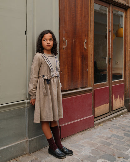 Dress BOETIE - heathered oatmeal [Maison Marelle](26FW)drop1 1