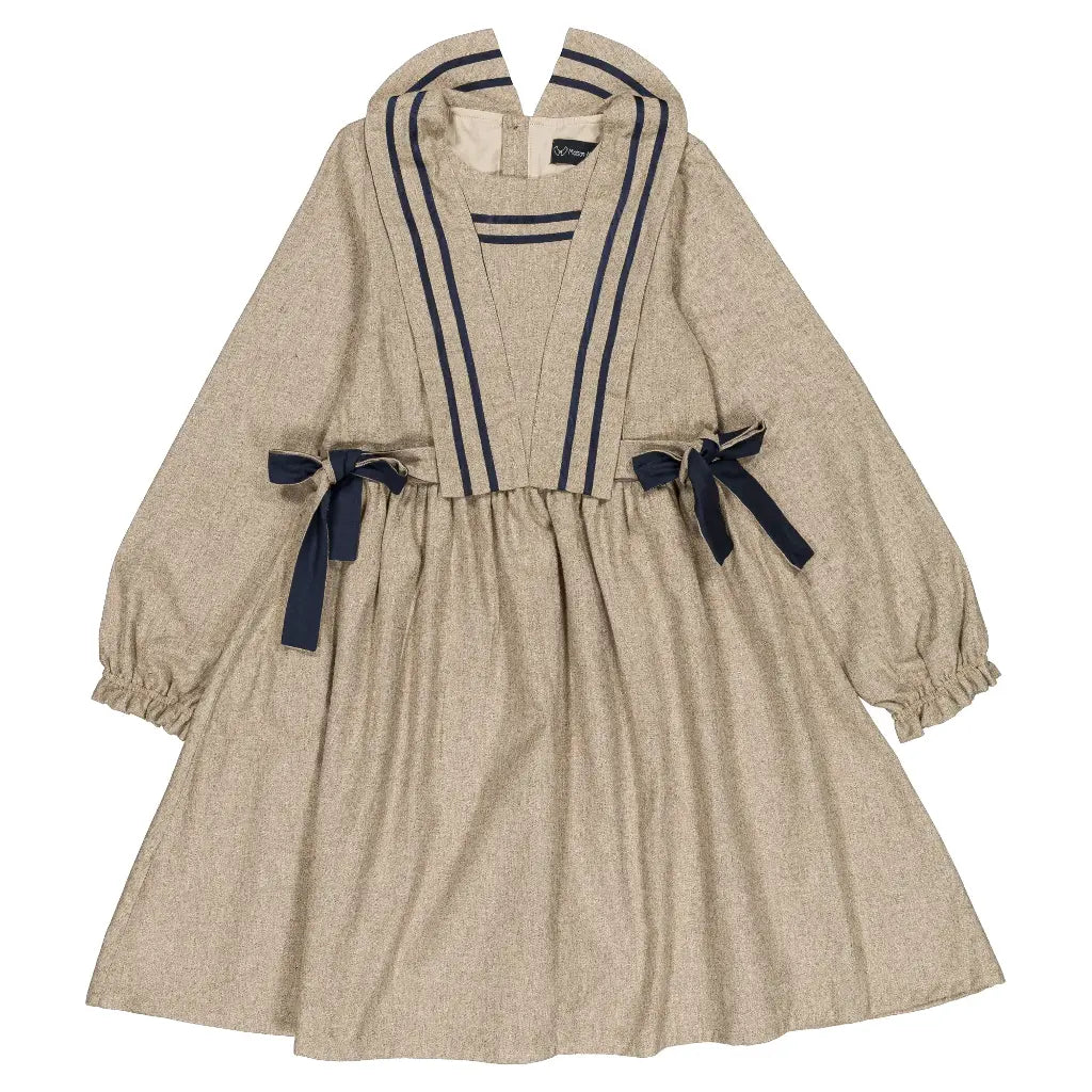 Dress BOETIE - heathered oatmeal [Maison Marelle](26FW)drop1 1